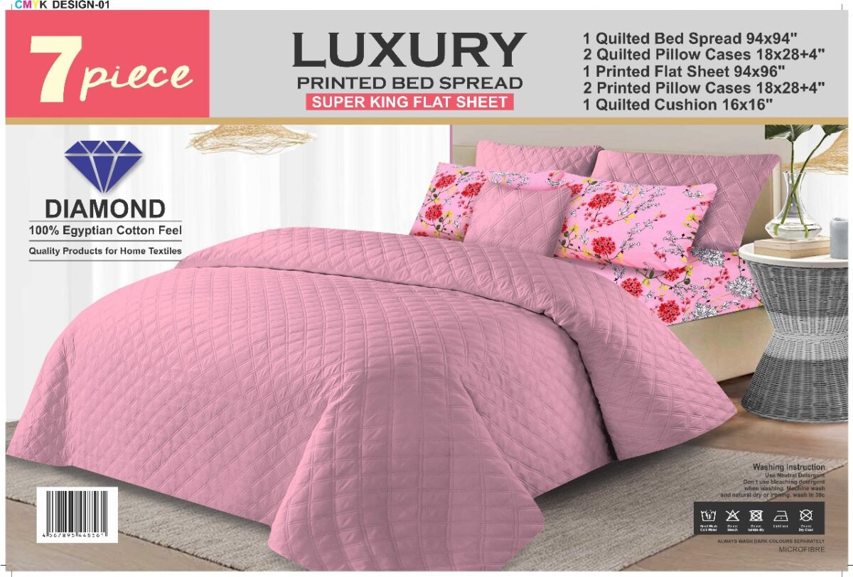 7 piece Luxury Bed Spread