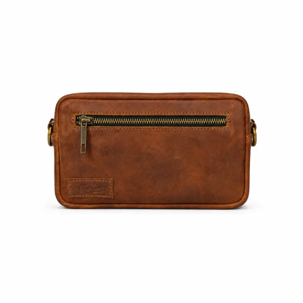 Leather Crossbody Travel Pouch - Image 3
