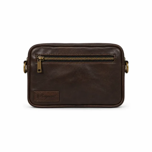 Leather Crossbody Travel Pouch - Image 2